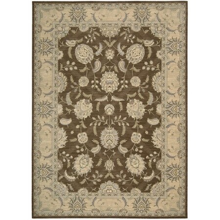 Nourison Persian Empire Area Rug Collection Chocolate 5 Ft 3 In. X 7 Ft 5 In. Rectangle 99446254016